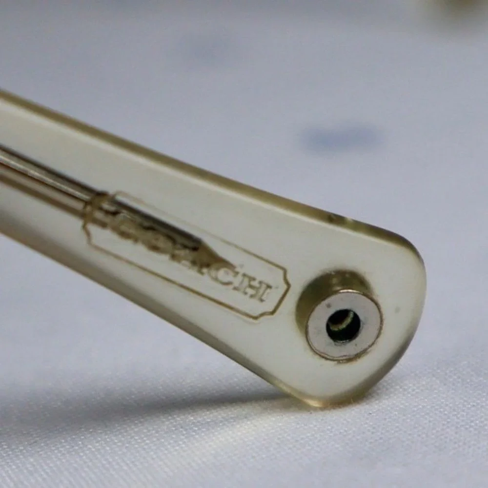 Coach ALYSSA S565 Crystal Sunglasses Designer Silver Frames Eyewear Women's Y2K‎ - Picture 3 of 13